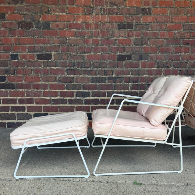 Very Rare Salterini Pair of Lounge Chairs and Ottomans For Sale In Cleveland - Image 6 of 12