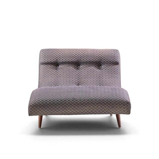 Adrian Pearsall for Craft Associates Mid Century Walnut Wave Chaise This chaise measures: 37 wide x 56 deep x 30 high,...