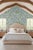 Hydrangea Blooms Floral Grasscloth Wallpaper by House Party | Nikko Blue | 8 Yards For Sale - Image 4 of 9