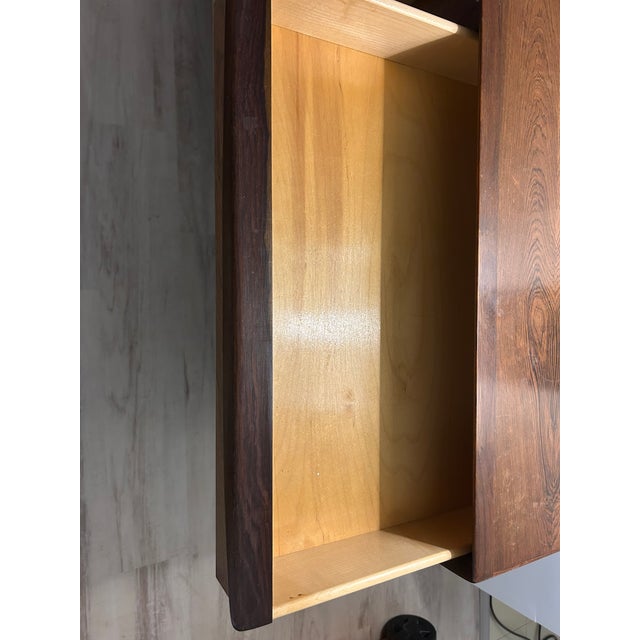 Vintage Mid-Century Modern Walnut Dresser / Credenza – 1960s Danish Style For Sale In Greensboro - Image 6 of 11