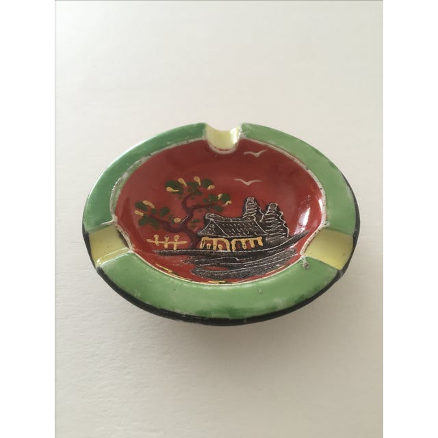 Vintage Hand Painted Ceramic Ashtray Made in Japan Chairish