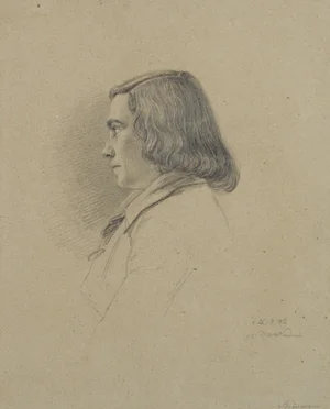 A. Neumann, Portrait of a Young Man, 1845, Pencil