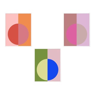 Hot Forevers Set of 4 by Stephanie Henderson in White Frame, Small Art Print For Sale