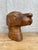 Folk Art Vintage Folk Art Carved Wood Dog Head For Sale - Image 3 of 11