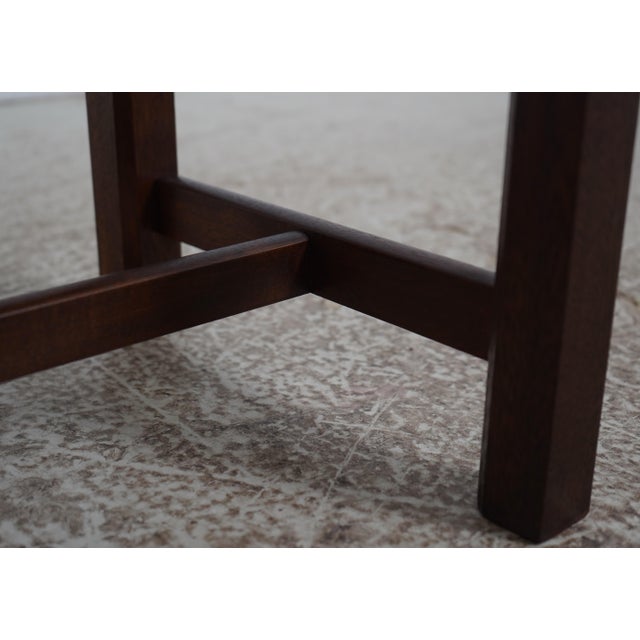 Colonial Williamsburg Kit Furniture Mahogany Footstool For Sale - Image 11 of 13