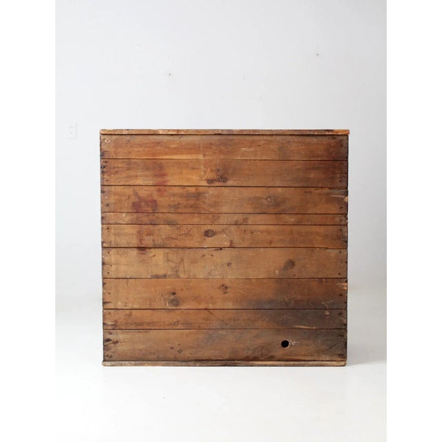 Brown Antique Rustic Primitive Cabinet For Sale - Image 8 of 12