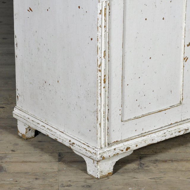 Antique White Buffet in Pine, 1910 For Sale - Image 11 of 17