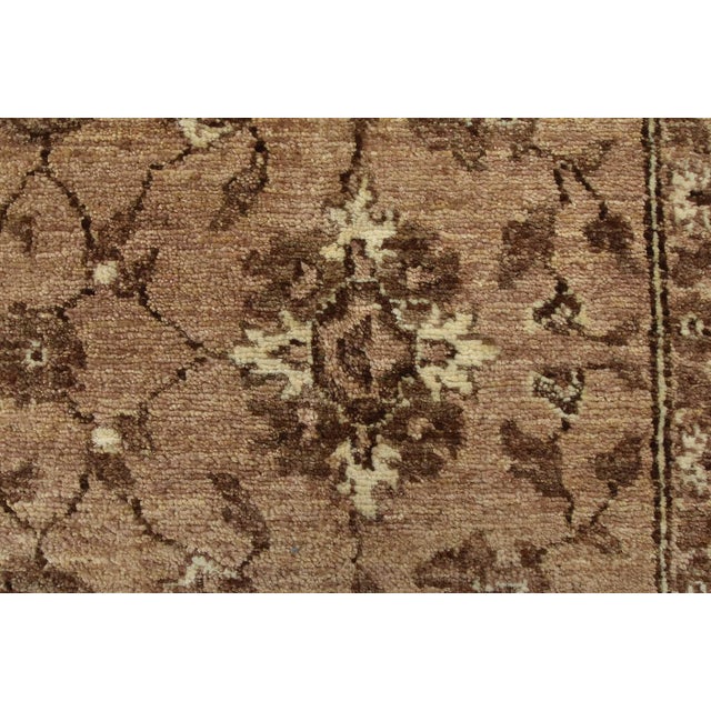 Brown Ziegler Rug 8′ X 8’3” Brown Wool Traditional Hand-Knotted Oriental Carpet For Sale - Image 8 of 15