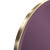 Kenneth Ludwig Chicago Broidy Round Mirror- Aubergine Purple For Sale - Image 4 of 9