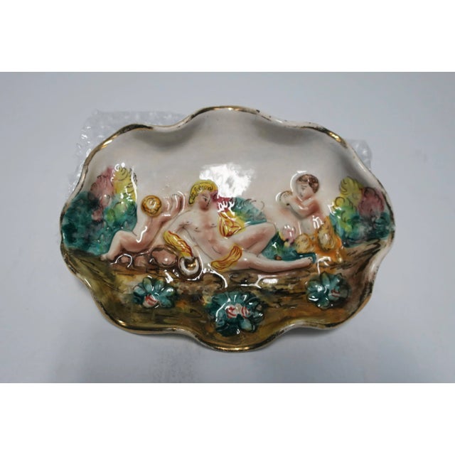 Italian Jewelry Dish With Classical Roman Male Relief Scene For Sale - Image 4 of 10