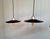 Industrial Vintage Industrial Pendant Lights in Black Enameled Sheet Metal, 1940s, Set of 3 For Sale - Image 3 of 17