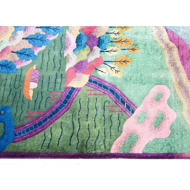 Early 20th Century Chinese Art Deco Rug For Sale In Chicago - Image 6 of 15