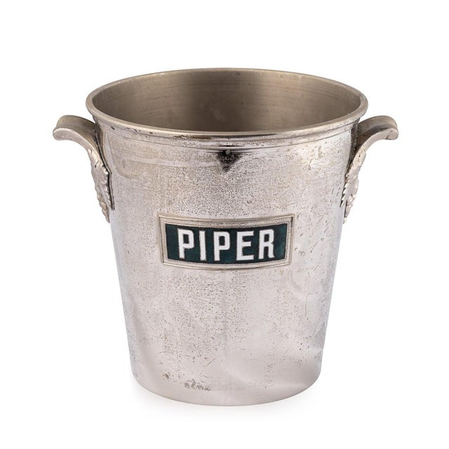 Vintage French Silver Plated Piper-Heidsieck Reims Champagne Cooler, 1930 For Sale - Image 13 of 13