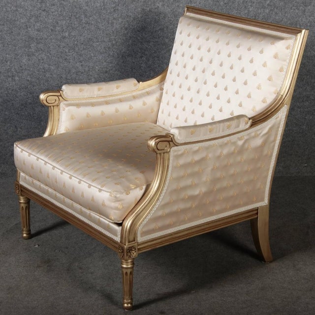 Louis XVI Style Seating Group by Pierre Counot Blandin, France, 1980, Set of 6 For Sale - Image 15 of 18