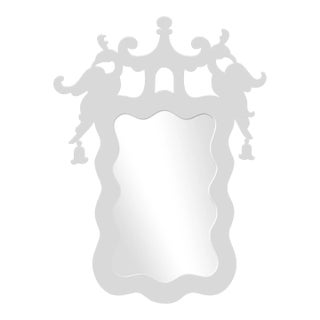 Fleur Home x Aldous Bertram Rococo Mirror in Graytint, 28x38 For Sale