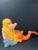 Folk Art Carved Wood Mermaid Sculpture With Gold Haier and Orange Tail and Glass Eyes For Sale - Image 9 of 10