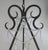 Mid 20th Century Six-Light Rock Crystal Wrought Iron Chandelier For Sale - Image 4 of 10