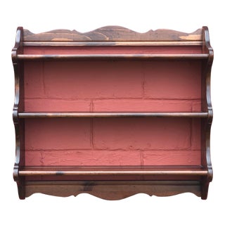Ethan Allen Hanging Pine Wall Shelf For Sale