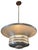 Art Deco 1930s Art Deco Machine Age Spun Aluminum 23" 3 Ring Pendant Light, 5 Available For Sale - Image 3 of 12