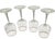 Vintage Clear Wine Glasses With Gold Rims - A Set of Four For Sale In Birmingham - Image 6 of 12