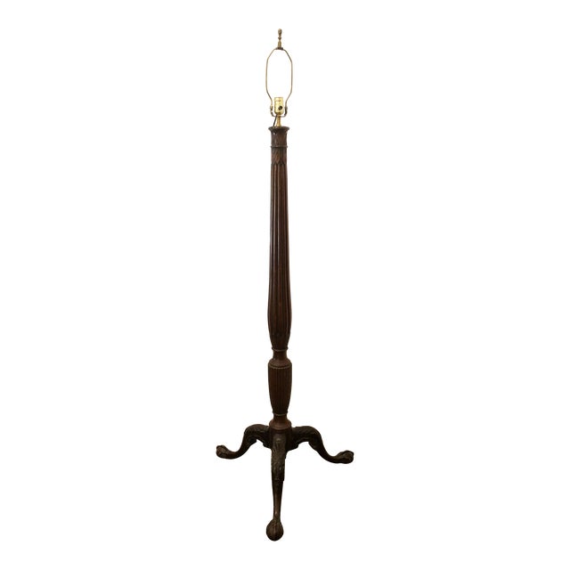 Circa 1810 English Regency Bedpost Now as a Floor Lamp For Sale