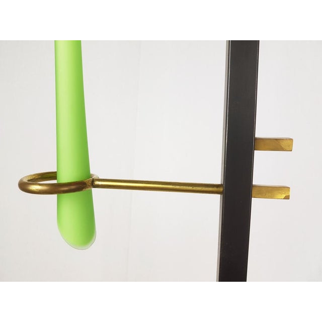 Black Metal and Brass Floor Lamp from Stilnovo, 1950s For Sale - Image 9 of 15