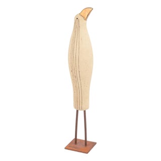 Polish Ceramic Bird by Ewa Budzowska, 1980s For Sale