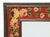 Folk Art Contemporary Folk Art Hand-Painted Wood Wall Mirror With Red Floral Border For Sale - Image 3 of 8