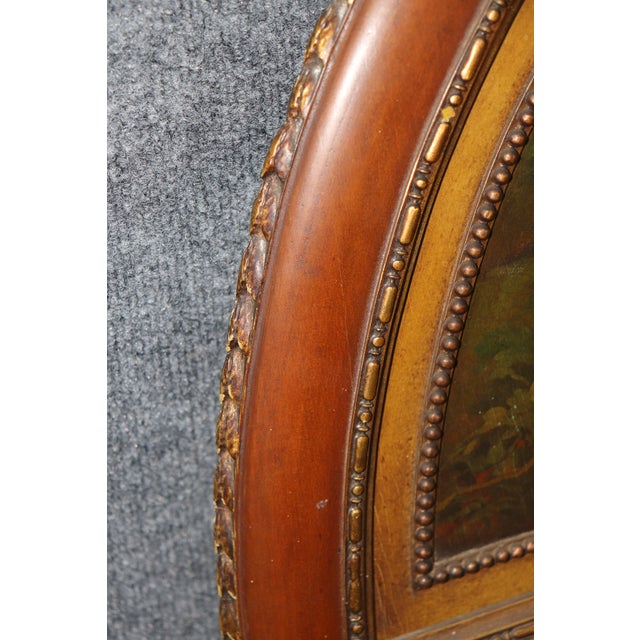 Adams Paint Decorated Early 1900s Era English Figural Mirror C.1920s For Sale - Image 4 of 4