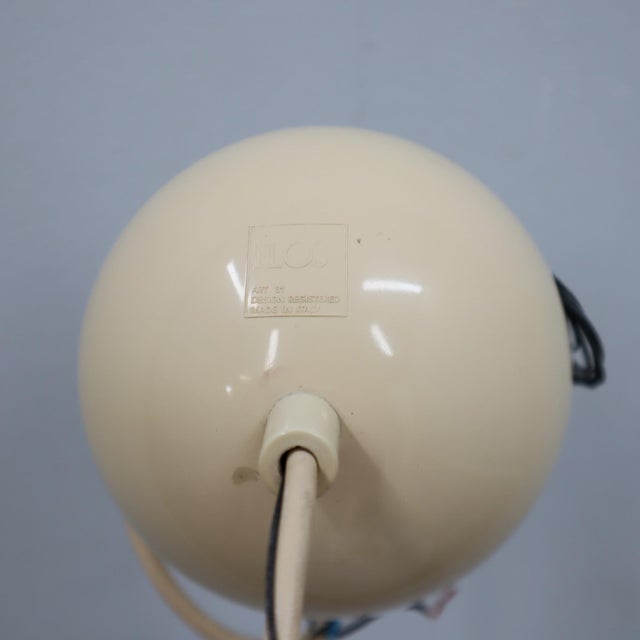 Glass Black and White Hanging Lamp by Castiglioni Brothers for Flos, 1970s For Sale - Image 7 of 9