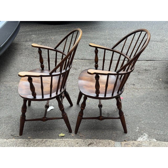 Nichols & Stone 1910s Antique Captains Chair For Sale - Image 4 of 12