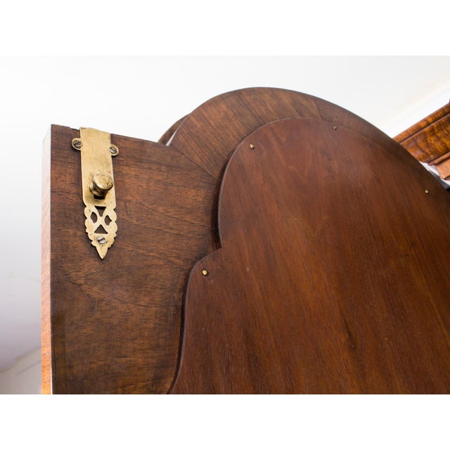 Antique Queen Anne Double Dome Burr Walnut Bureau Bookcase, 18th Century For Sale - Image 10 of 18
