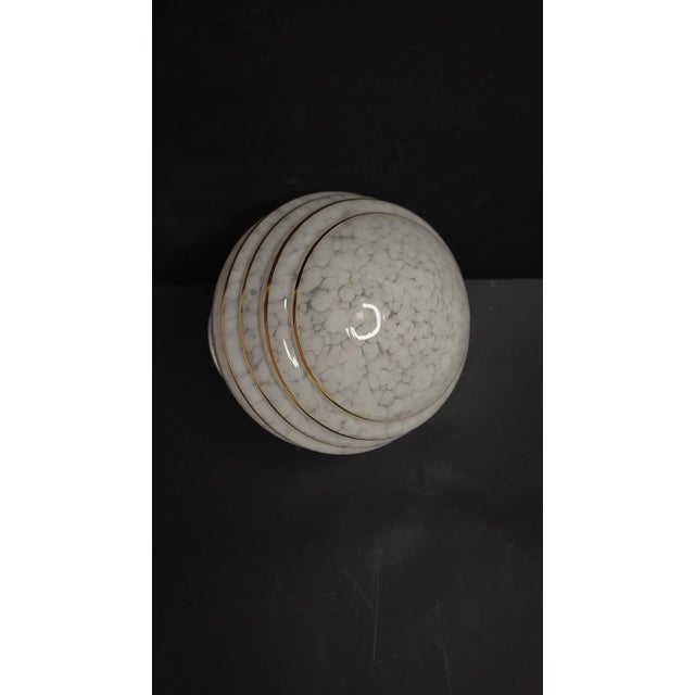 Glass Art Deco Ceiling Lamp, 1930 For Sale - Image 7 of 8