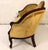 Vintage Victorian Style Gold Velvet and Walnut Settee For Sale - Image 4 of 17