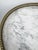 Vintage French Gueridon Side Table With Carrara Marble Top and Brass Gallery For Sale - Image 4 of 12