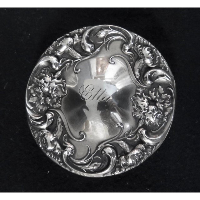 This vintage antique group of three crystal vanity powder jars w/ sterling lid covers date from the early 1900's. From...