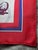 Hermès Vintage Hermès Paris 100% Silk Scarf 16x16 Red Blue Carriage Equestrian For Sale - Image 4 of 8