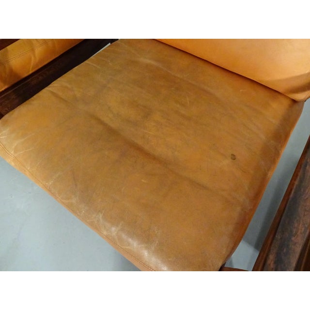 Rosewood and Leather Easy Chair, Denmark, 1960s For Sale - Image 16 of 18