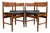 Set of 4 Vintage Edmund Homa Polish Mid Century Dining Chairs For Sale