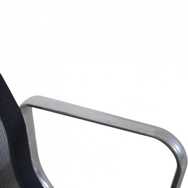 Vintage EA108 Chair in Black Mesh by Charles Eames For Sale - Image 5 of 15