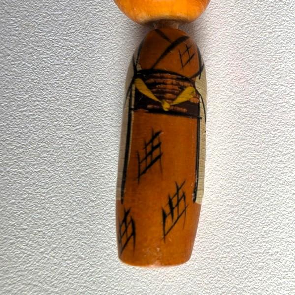 Vintage 1960s Japanese Miniature Kokeshi Dolls - Articulated Wooden Trio For Sale - Image 13 of 18