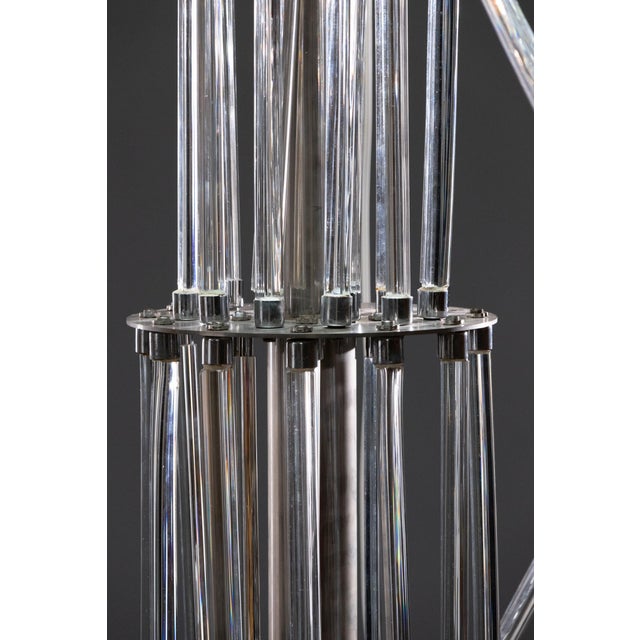 This exceptional floor lamp was designed by René Roubíček and produced in Nový Bor, the historic center of Czech...