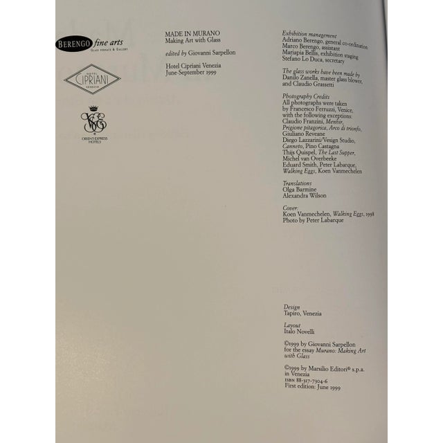 Traditional Made in Murano & a Short History of Glass For Sale - Image 3 of 8