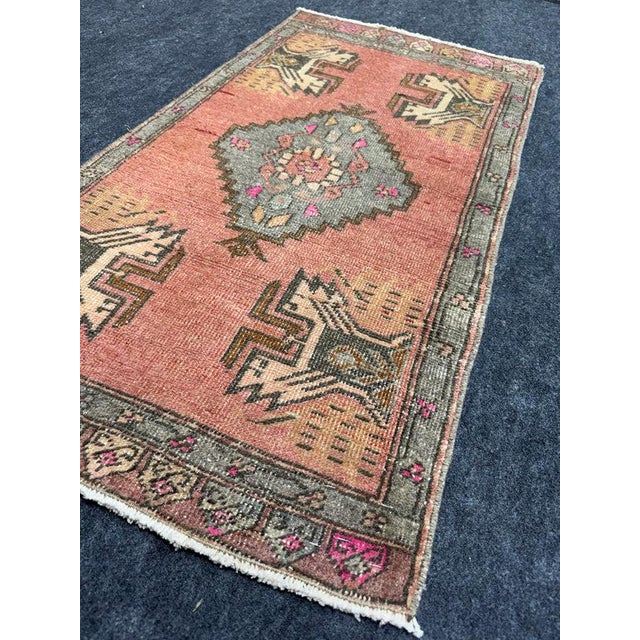 Early 21st Century Turkish Yastik Rug 1'4" x 3'6" For Sale - Image 5 of 5