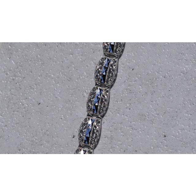 Contemporary The Youngsville: White Gold Diamond Cut Bracelet For Sale - Image 3 of 4