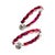 Modern 14k White Gold Twist Lock Inside-Out Hoop Earrings, 2.35ct Rubies For Sale - Image 3 of 7