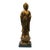 1950s Chinese Buddha Gilded Ceramic Quan Yin Figure on Base For Sale