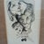 Ink and wash on paper, titled "people", signed lower right triano and dated 54. Image size 4 1/2" x 6 1/2", handsomely...