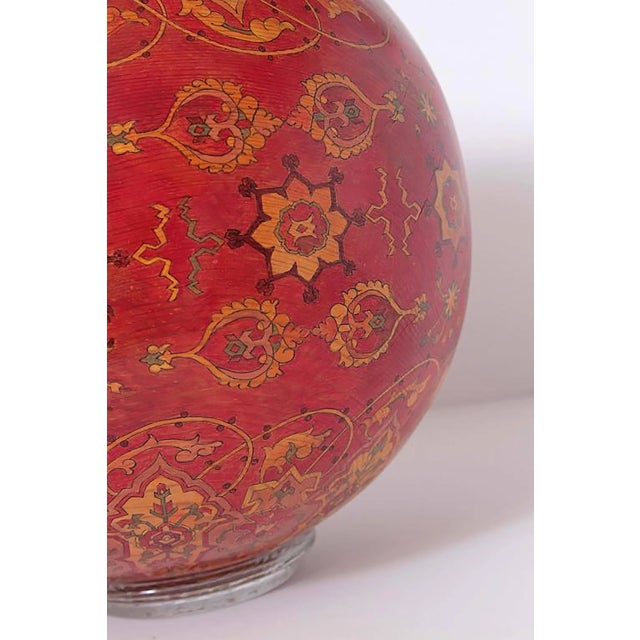 Wood Vintage Hand-Sculpted Solid Sugar Pine Sphere Sculpture For Sale - Image 7 of 11