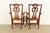 Henredon Georgian Carved Mahogany Armchairs, Pair For Sale - Image 12 of 15